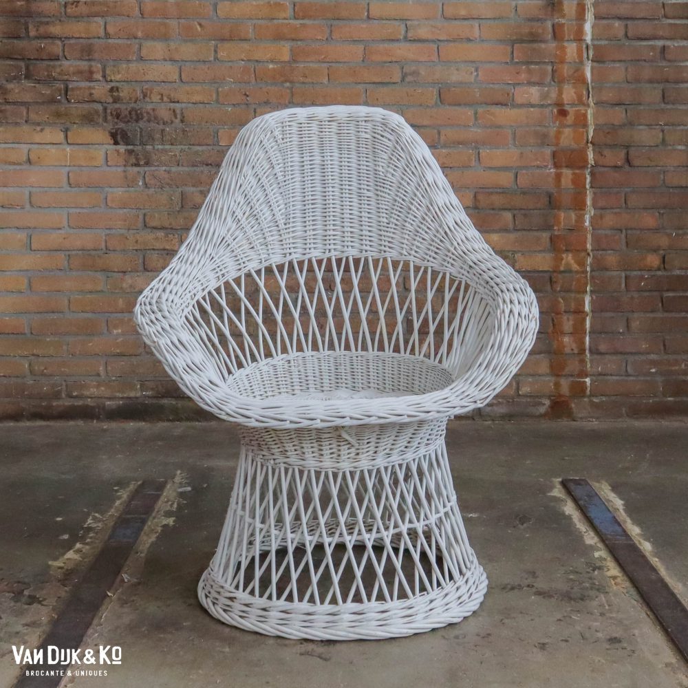 Vintage rotan stoel - Afbeelding 2