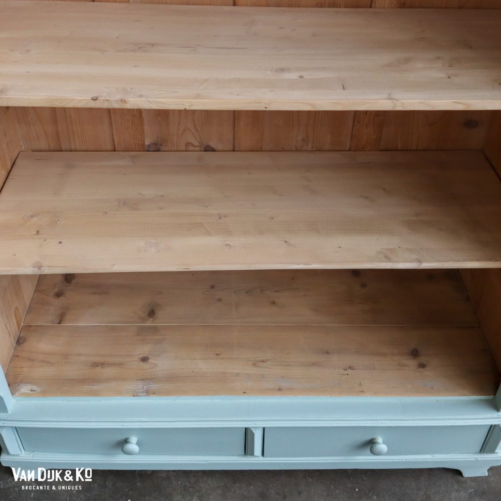 Brocante boekenkast met lades - Afbeelding 4