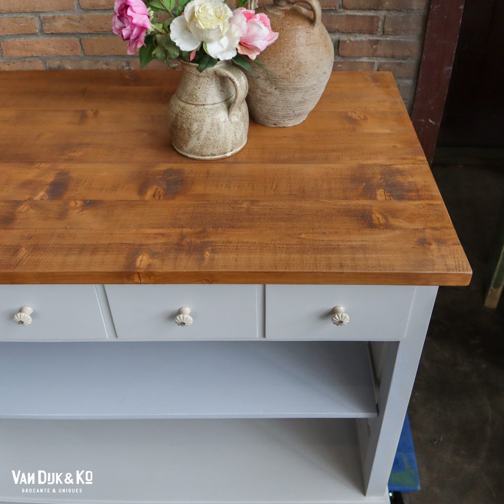 Brocante dressoir / toonbank - Afbeelding 6