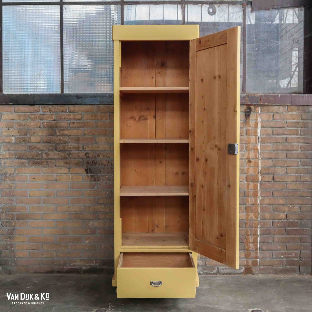 Brocante eendeurs linnenkast - Afbeelding 3