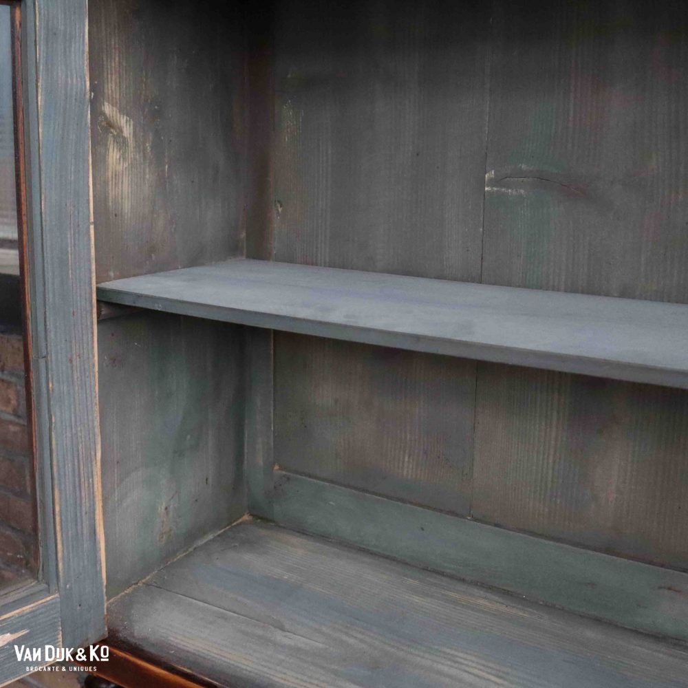 Bruine brocante buffetkast - Afbeelding 4