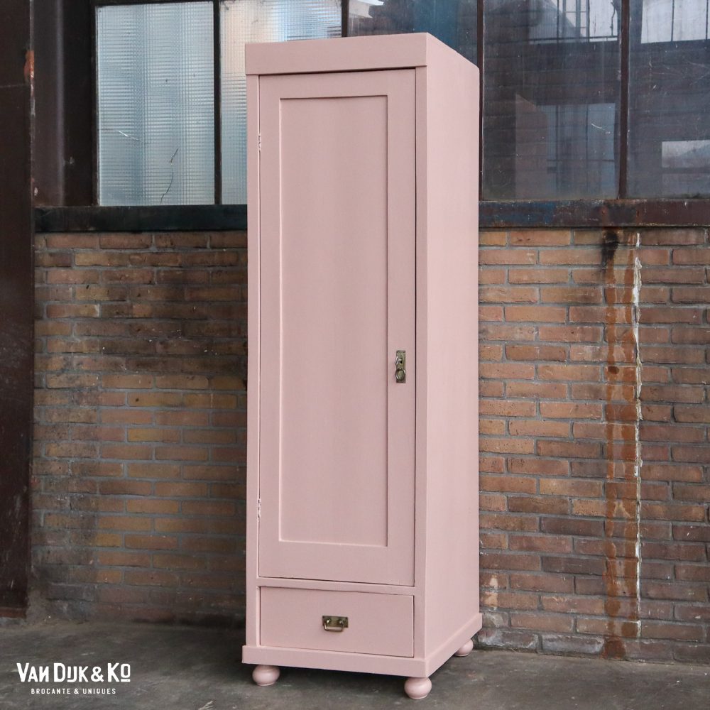 Roze eendeurs linnenkast - Afbeelding 2