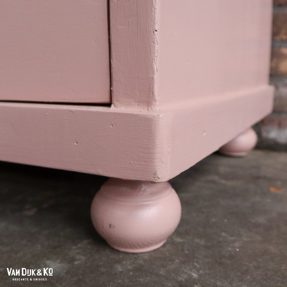 Roze eendeurs linnenkast - Afbeelding 7