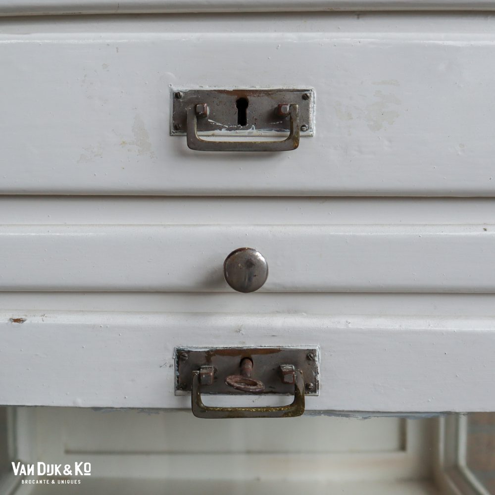 Vintage houten dokterskast - Afbeelding 6
