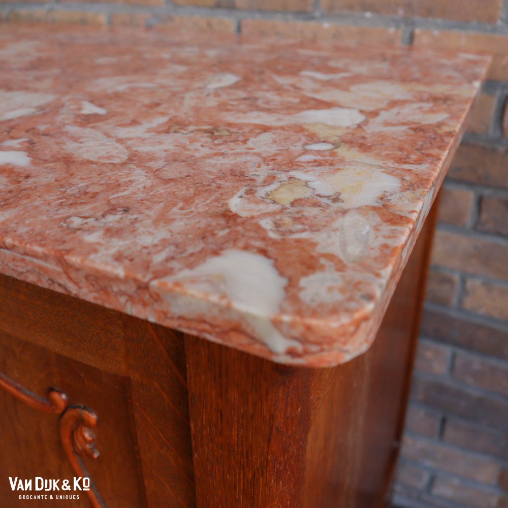 Vintage dressoir met marmeren blad - Afbeelding 5