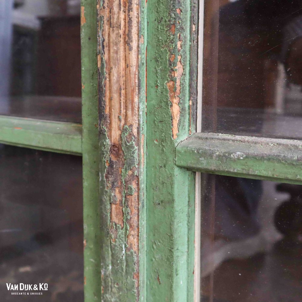 Brocante groene hangkast - Afbeelding 10