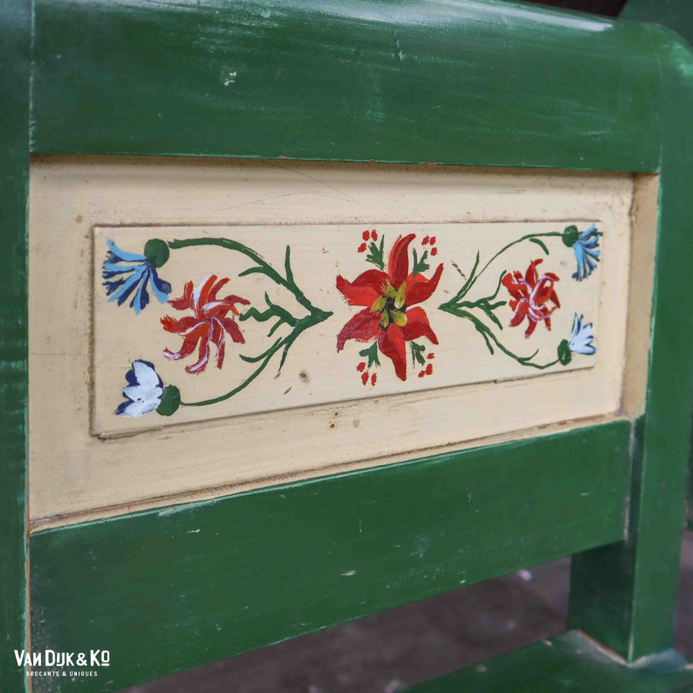 Beschilderde groene klepbank - Afbeelding 8