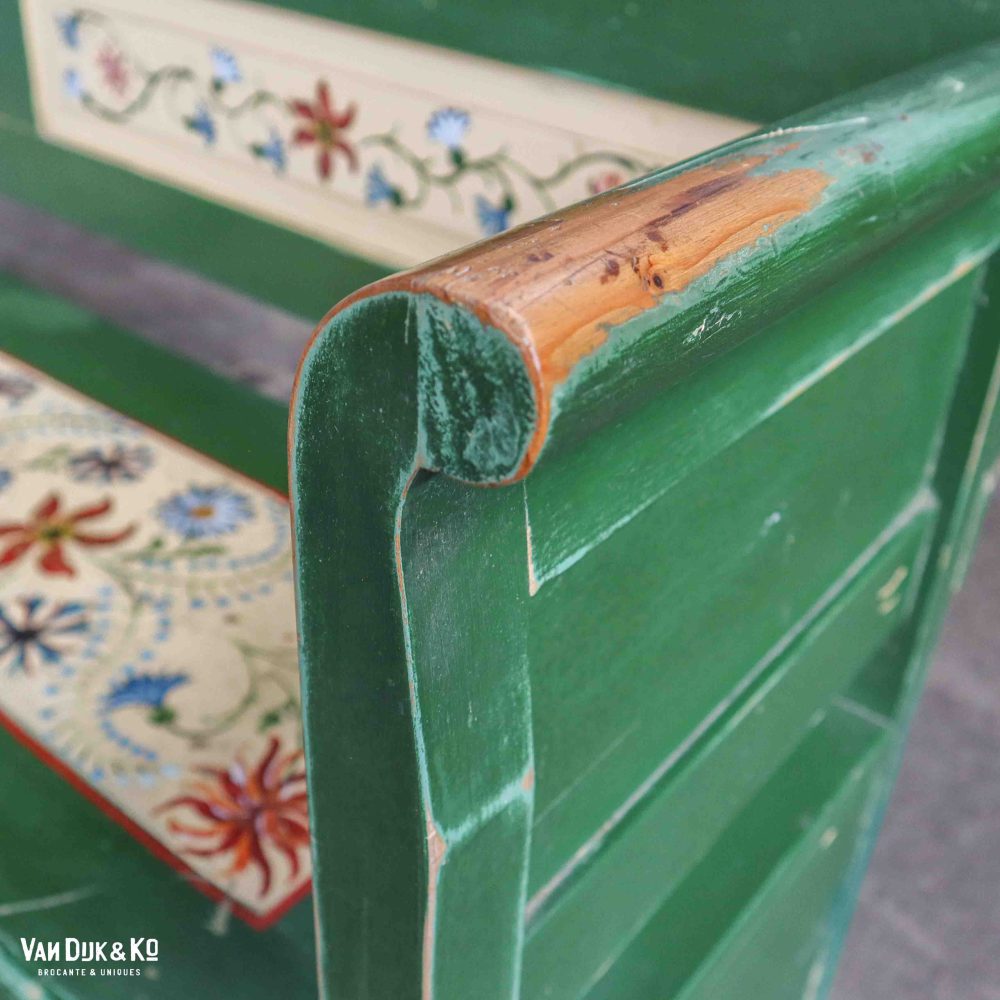 Beschilderde groene klepbank - Afbeelding 10