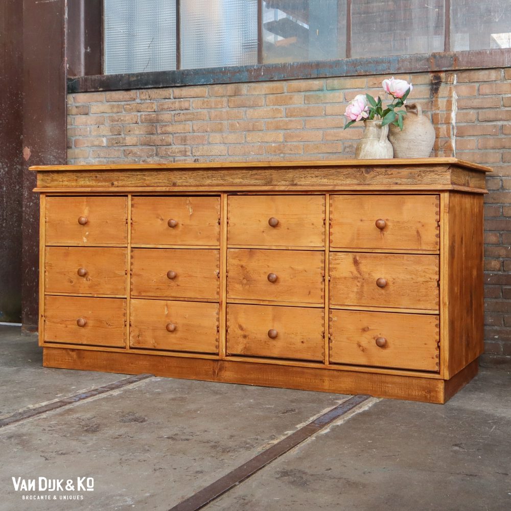 Brocante dressoir met lades - Afbeelding 2