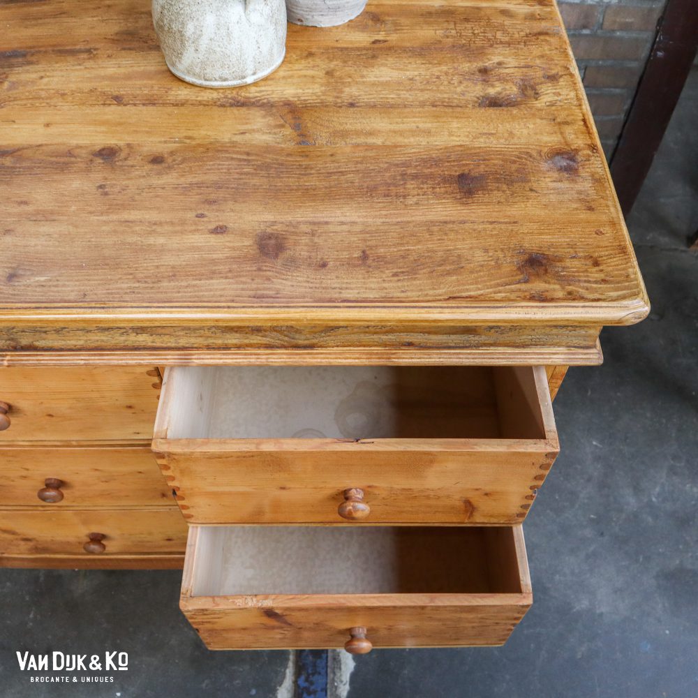Brocante dressoir met lades - Afbeelding 4