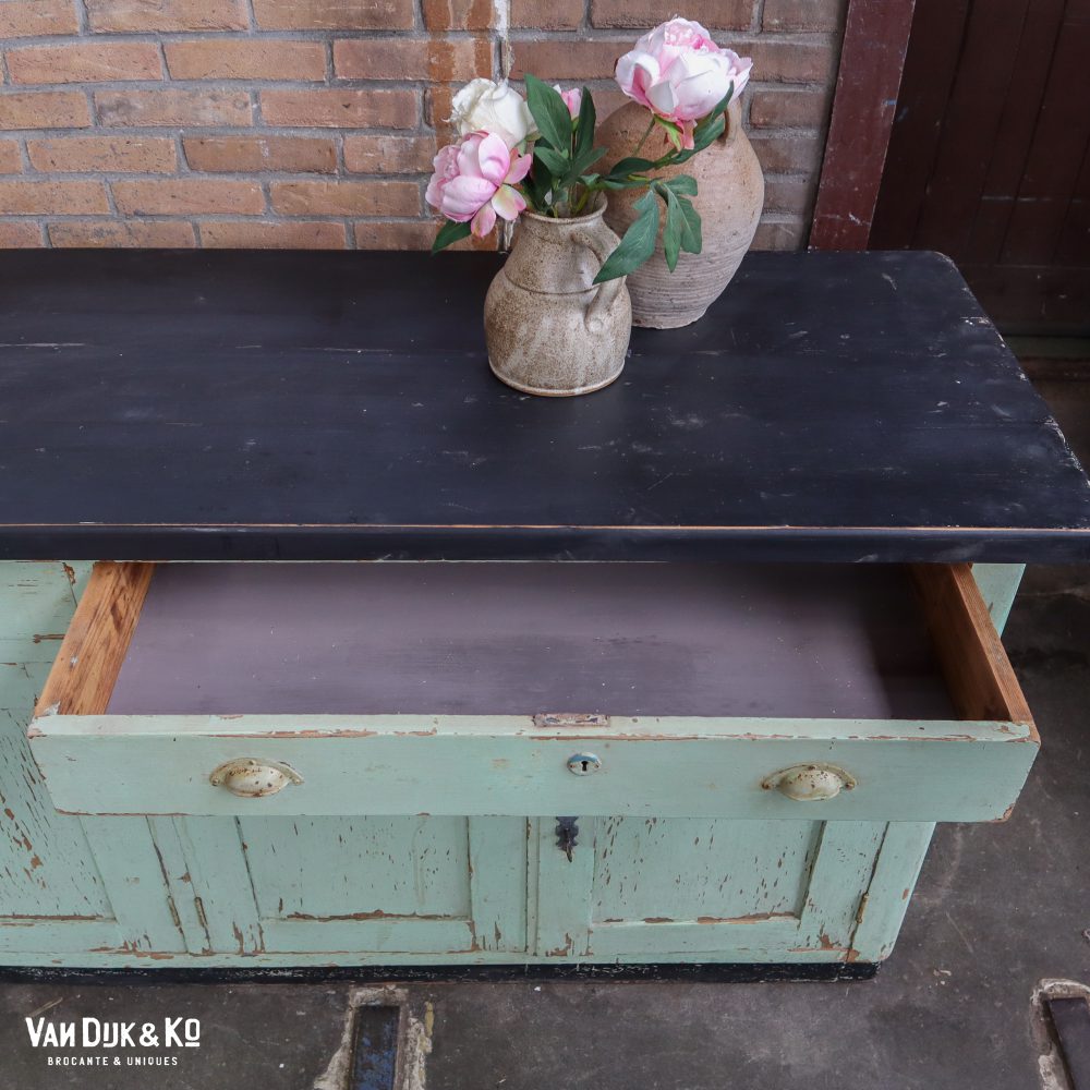 Mintgroen dressoir - Afbeelding 4