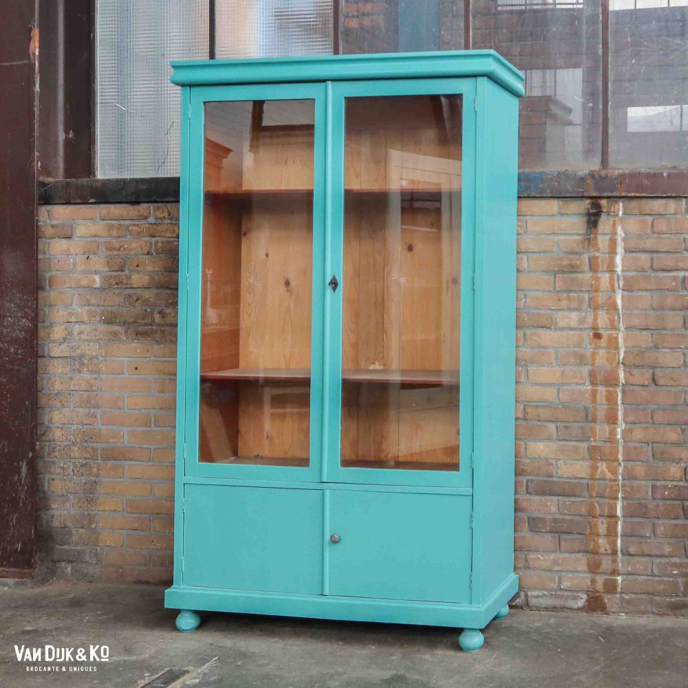 Brocante vitrinekast - Afbeelding 2