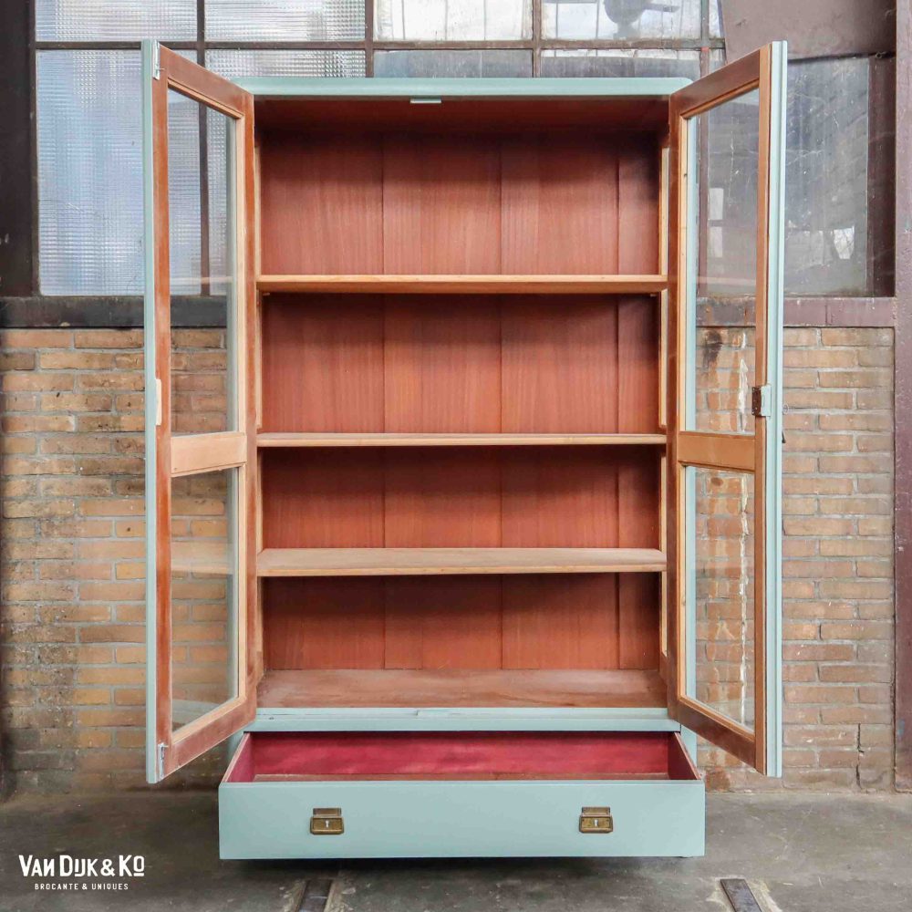 Brocante vitrinekast - Afbeelding 3