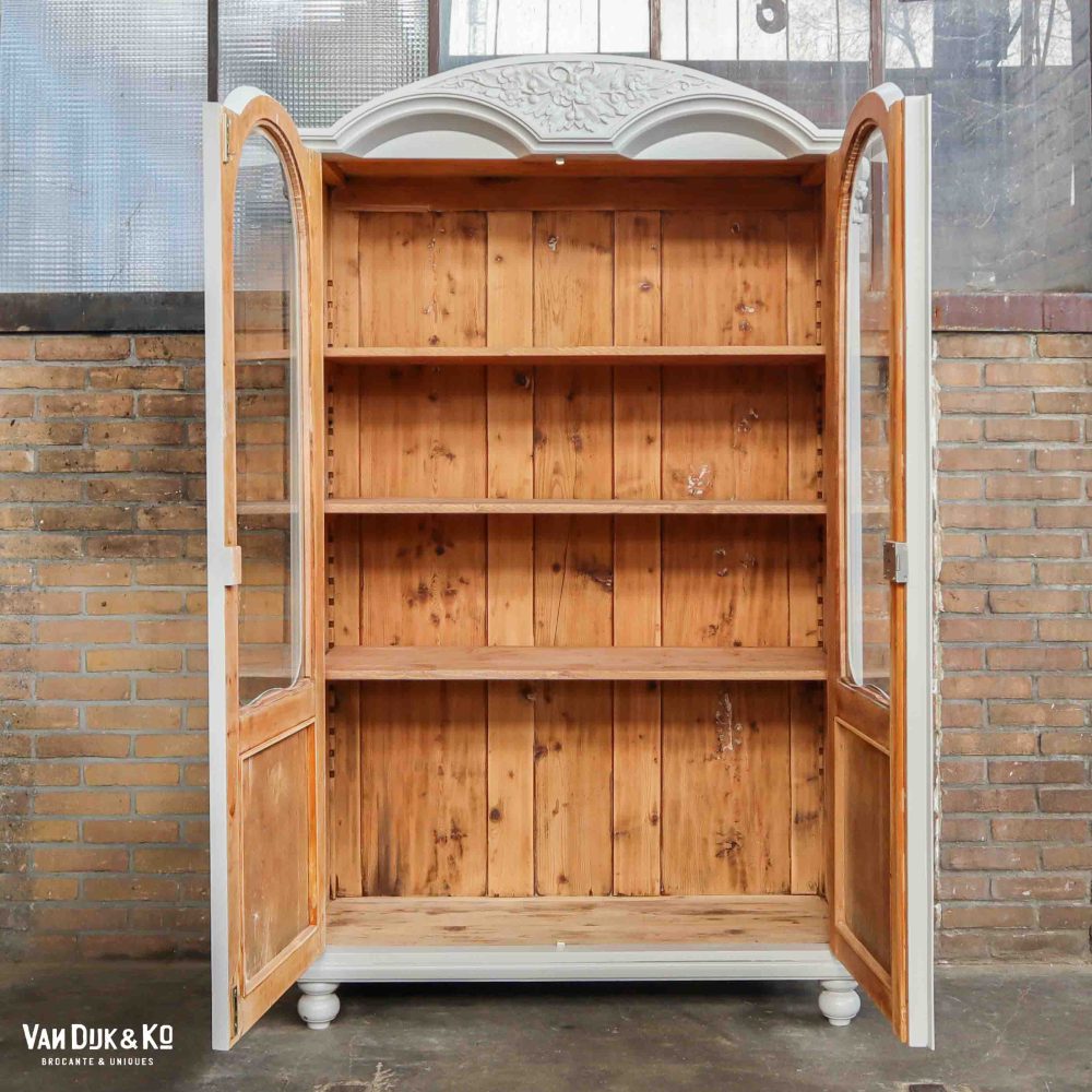 Brocante vitrinekast - Afbeelding 3