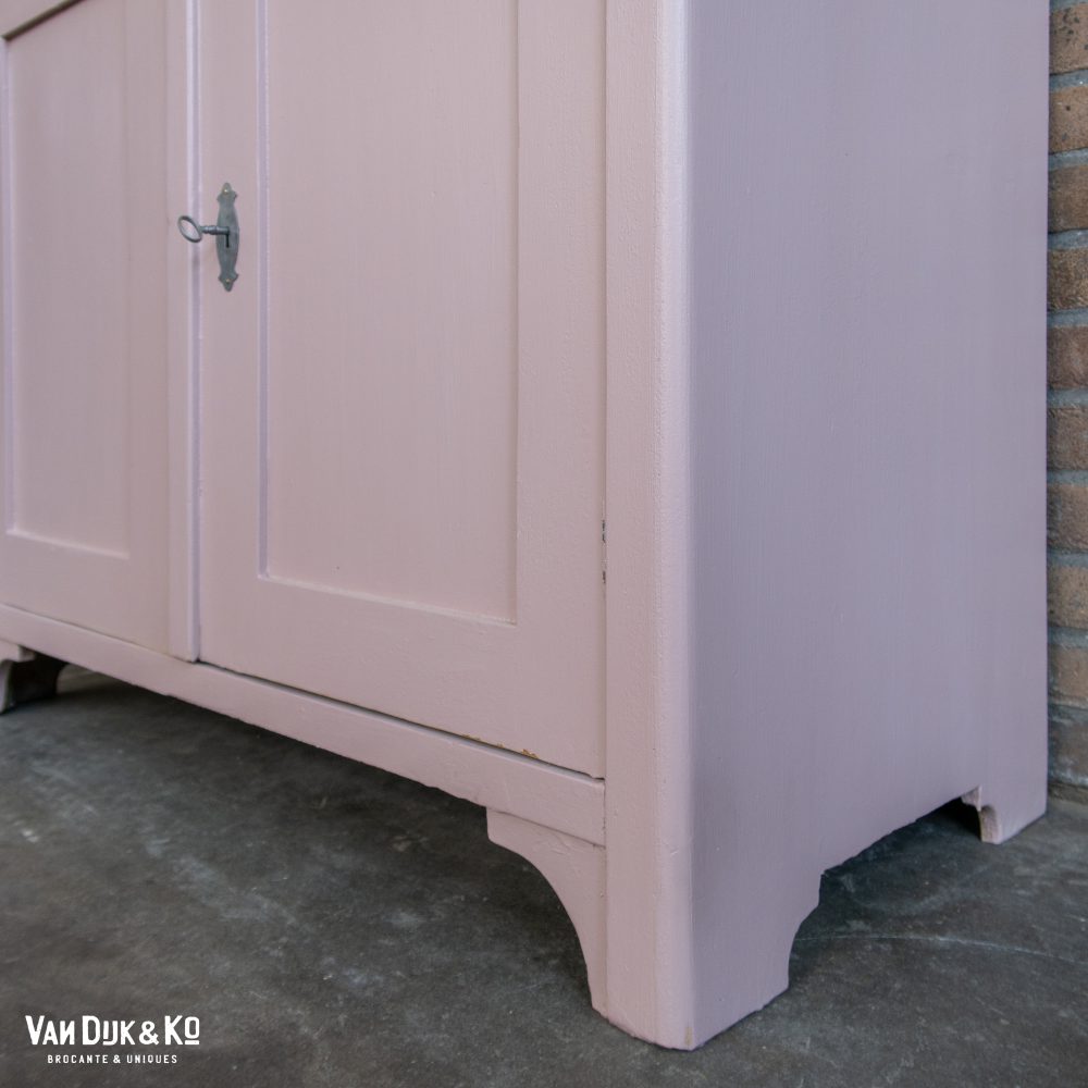 Brocante roze buffetkast - Afbeelding 8