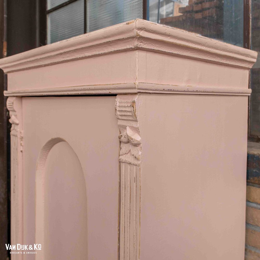 Eendeurs roze linnenkast - Afbeelding 5