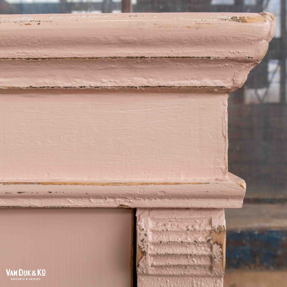 Eendeurs roze linnenkast - Afbeelding 6