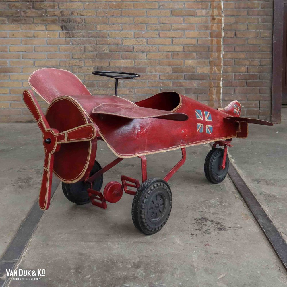 Vintage vliegtuig trapauto - Afbeelding 2