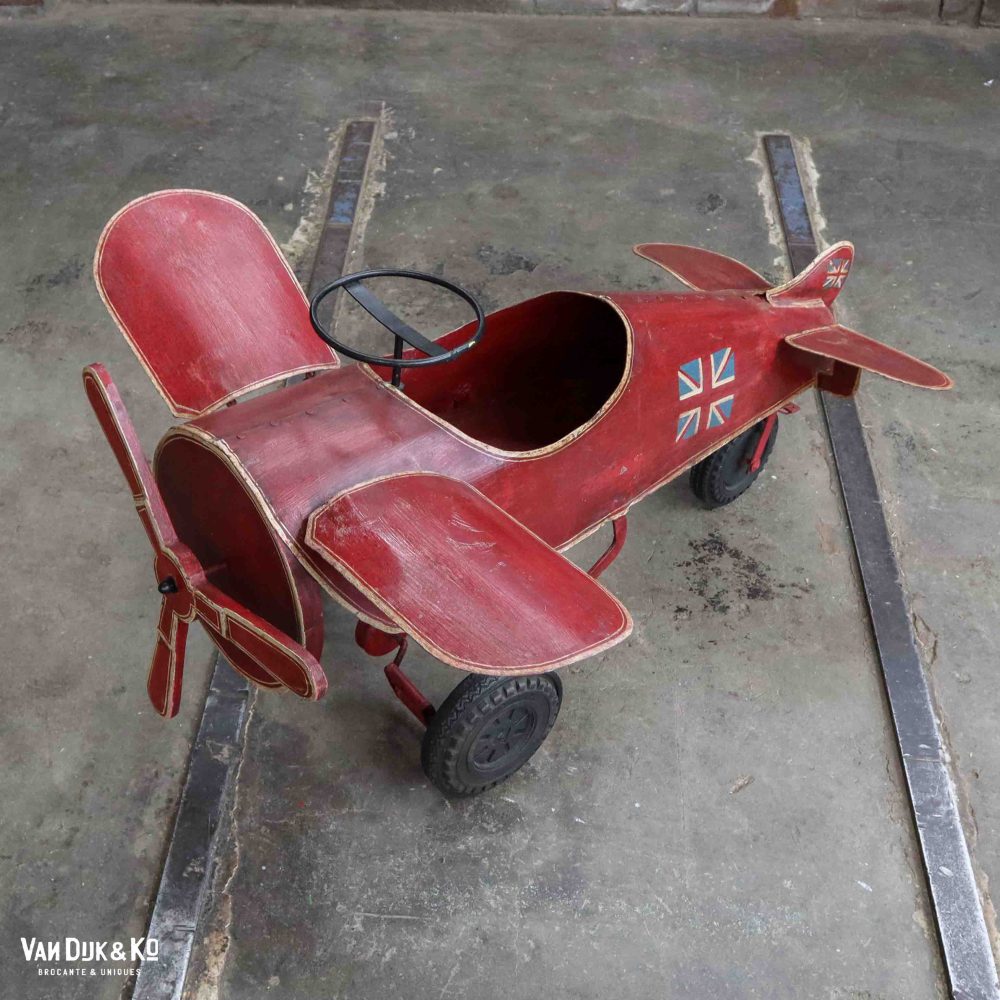 Vintage vliegtuig trapauto - Afbeelding 3