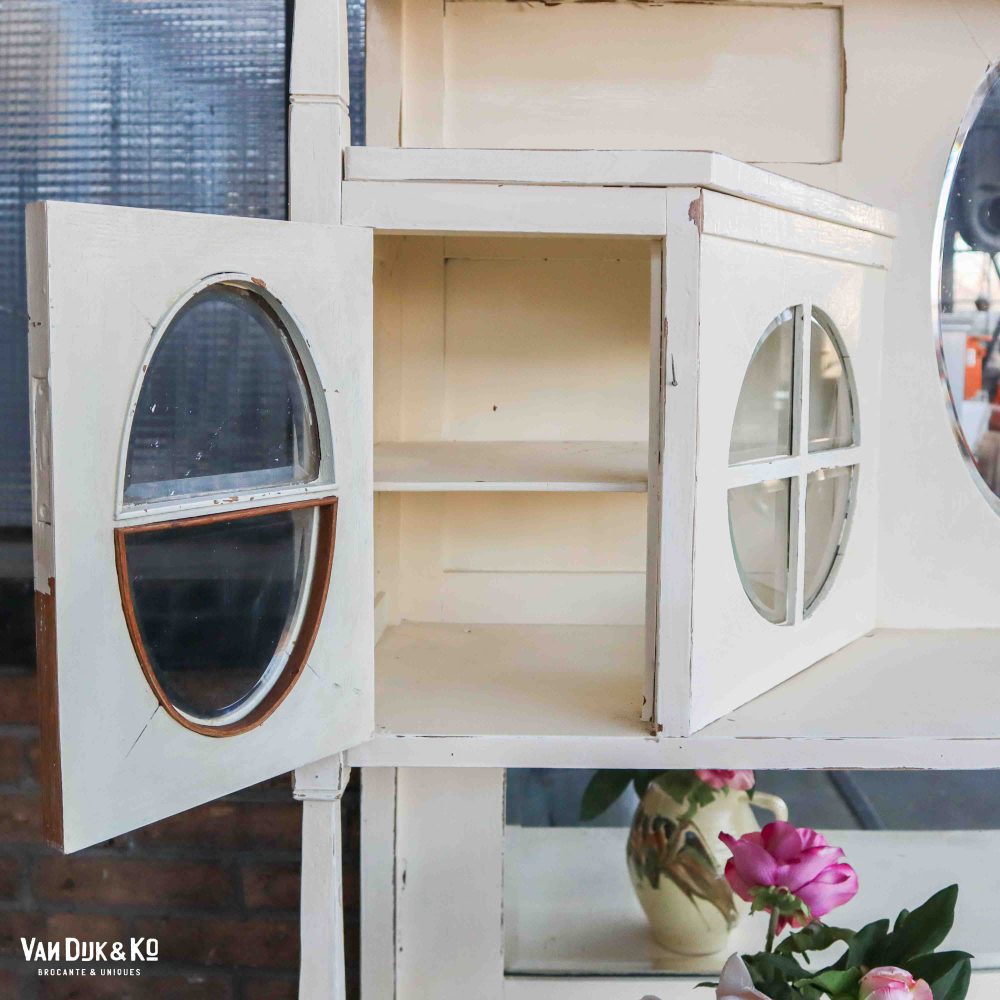 Brocante buffetkast met spiegels - Afbeelding 9