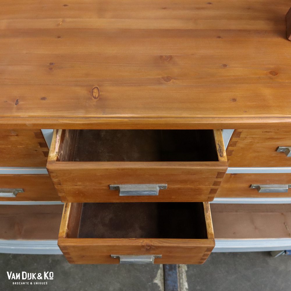 Brocante dressoir met lades - Afbeelding 8