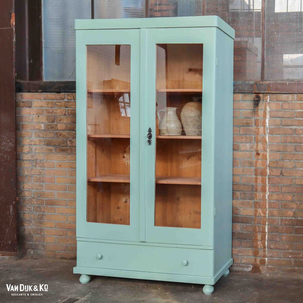 Brocante vitrinekast - Afbeelding 3