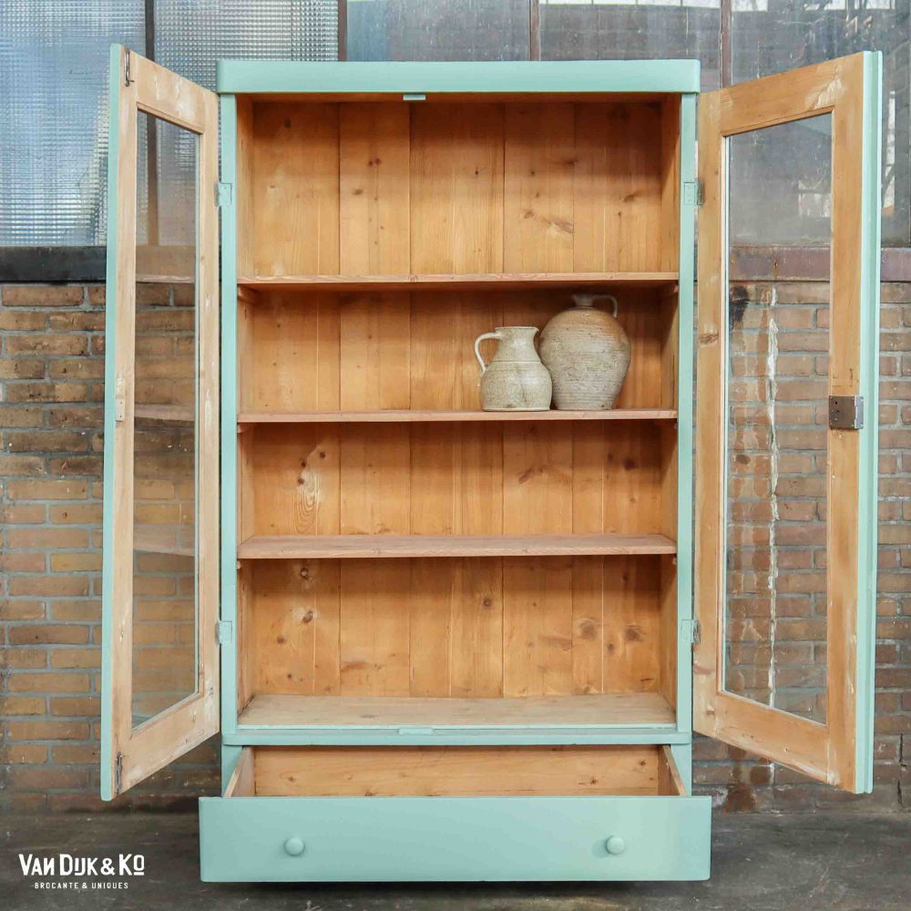 Brocante vitrinekast - Afbeelding 2