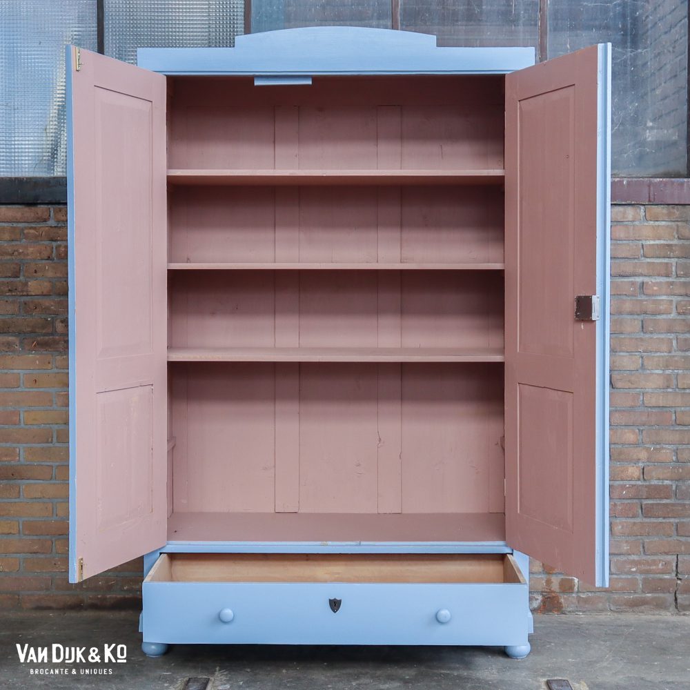 Brocante kledingkast - Afbeelding 3