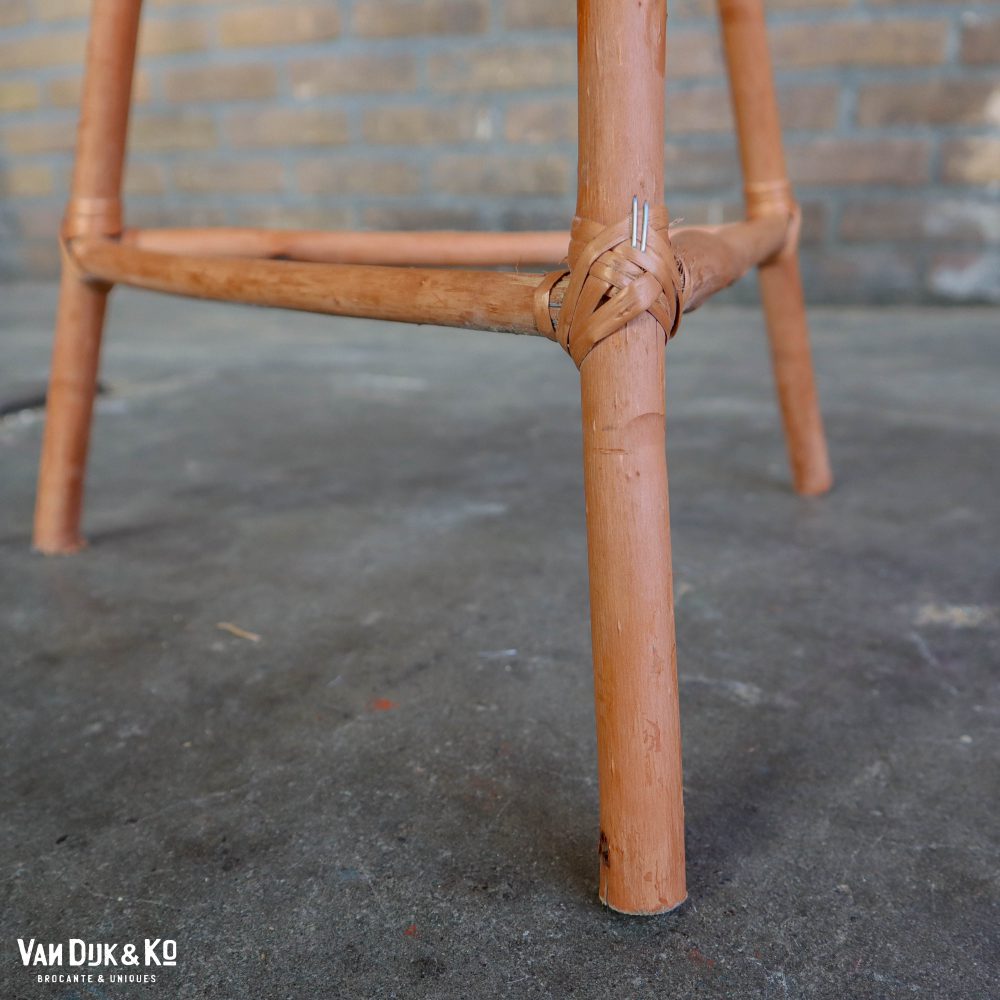 Vintage rotan plantenstandaard - Afbeelding 6