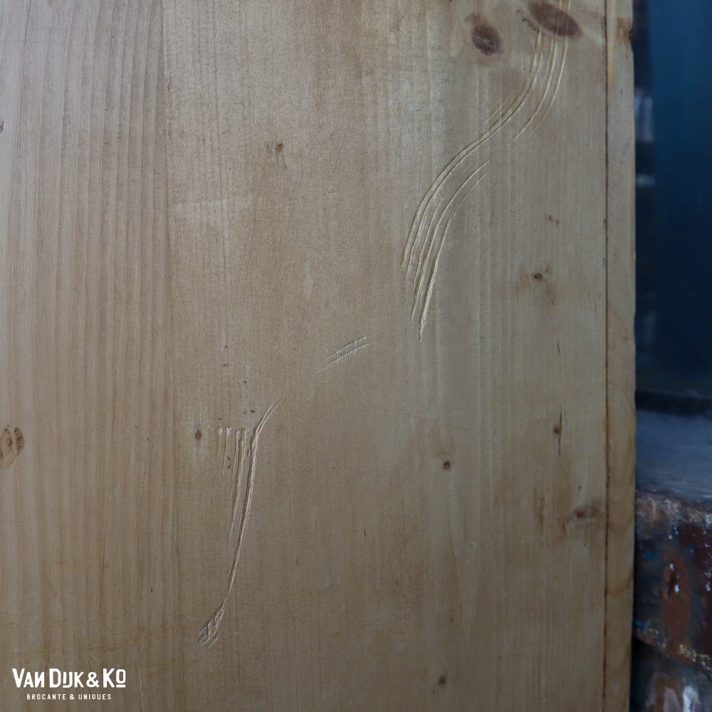 Grenen vitrinekast - Afbeelding 7