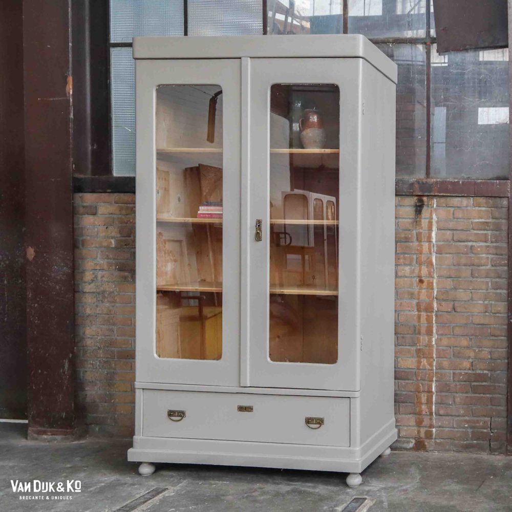 Brocante vitrinekast - Afbeelding 2