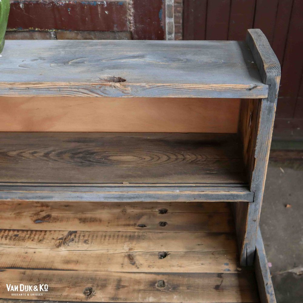 Vintage robuuste werktafel groot - Afbeelding 5