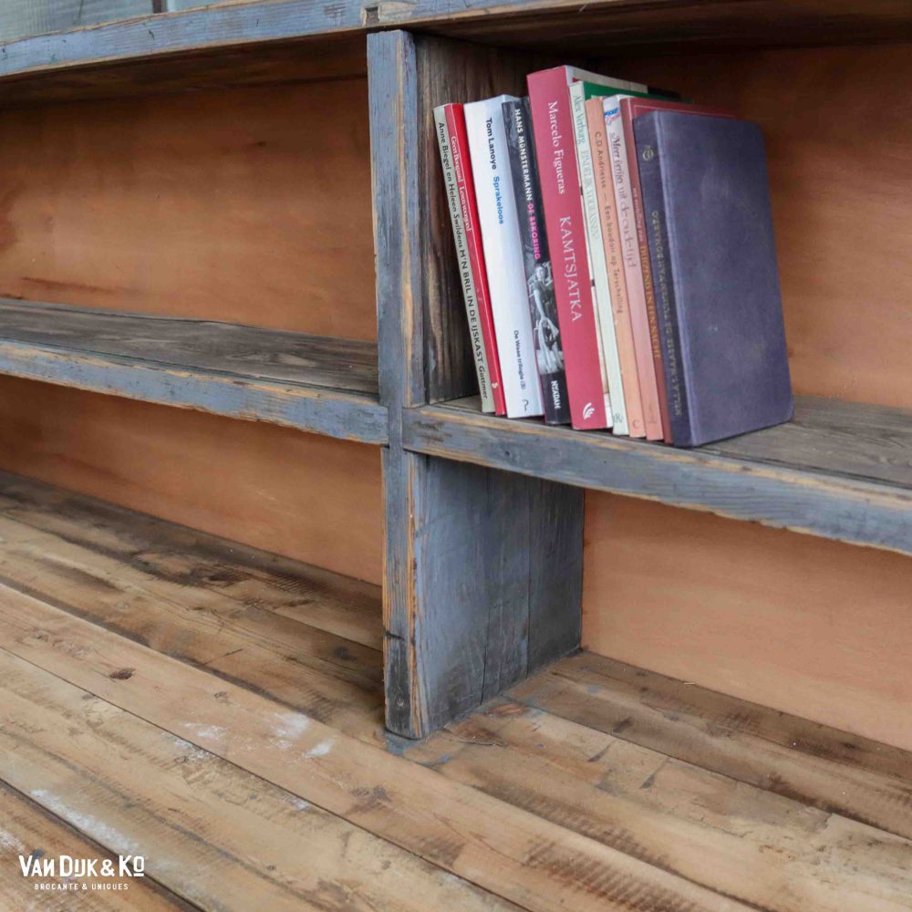 Vintage robuuste werktafel groot - Afbeelding 7