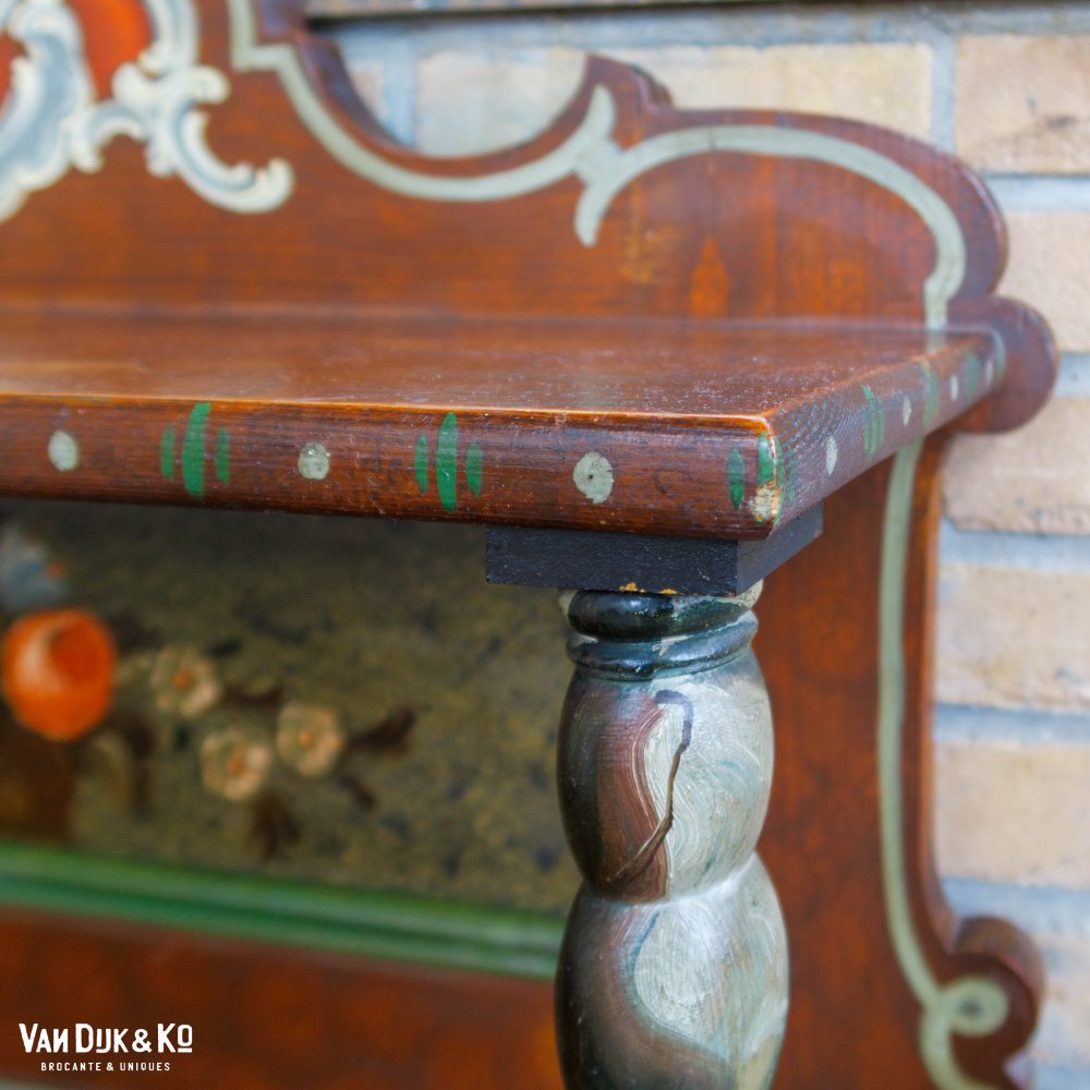 Brocante kastje - handbeschilderd - Afbeelding 4