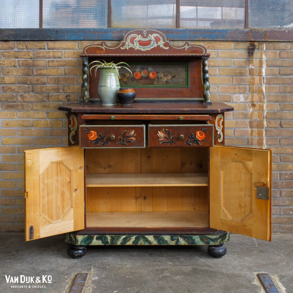 Brocante kastje - handbeschilderd - Afbeelding 3