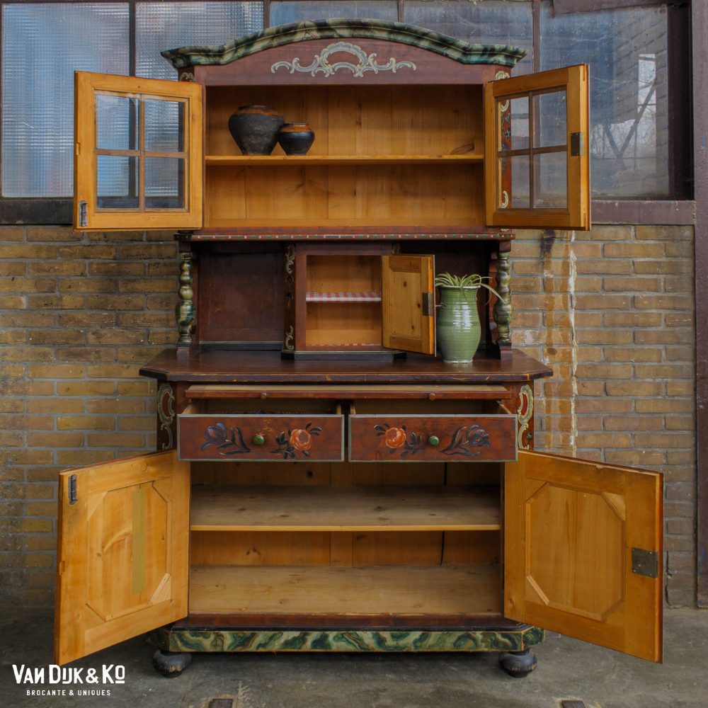 Brocante buffetkast - handbeschilderd - Afbeelding 3