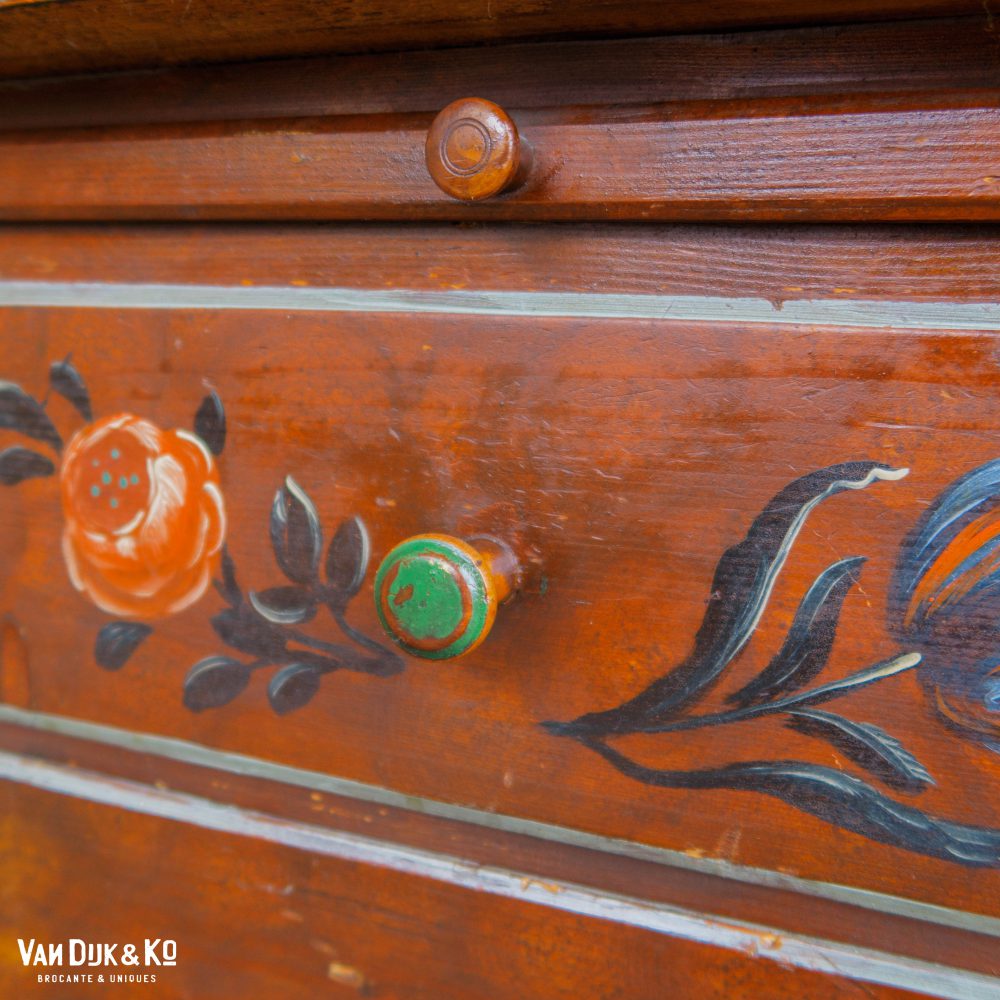 Brocante buffetkast - handbeschilderd - Afbeelding 9