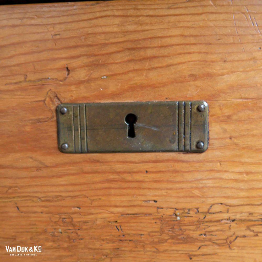 Vintage grenen kledingkast - Afbeelding 10