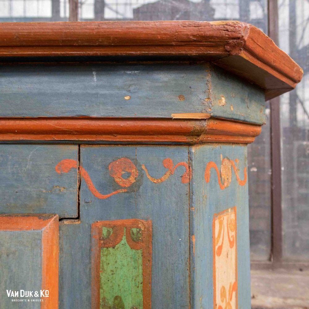 Antieke kast - handbeschilderd - Afbeelding 7