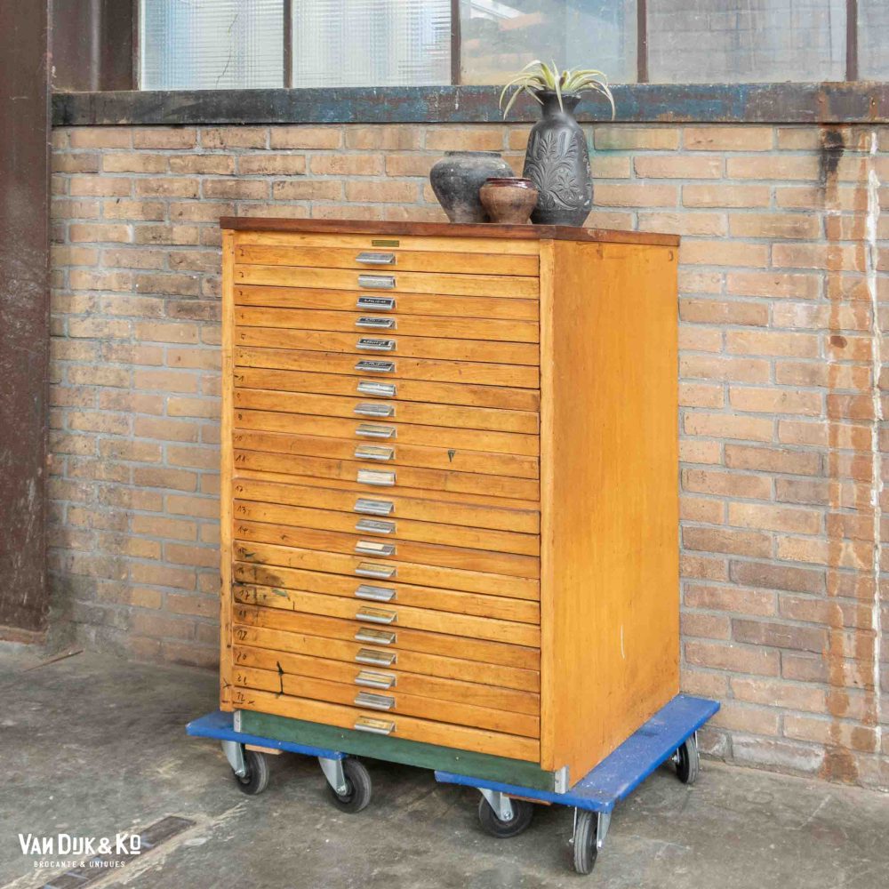 Vintage letterkast - zetkast - Afbeelding 2