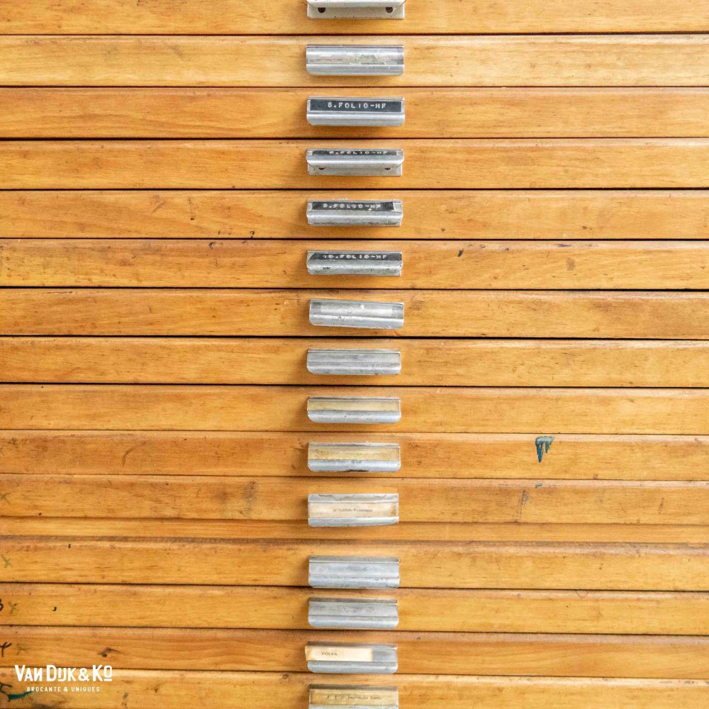 Vintage letterkast - zetkast - Afbeelding 12