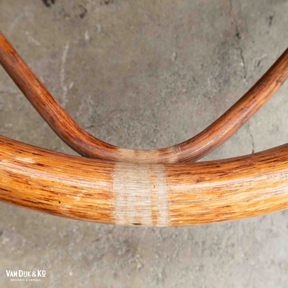 Vintage rotan schommelstoel - Afbeelding 9