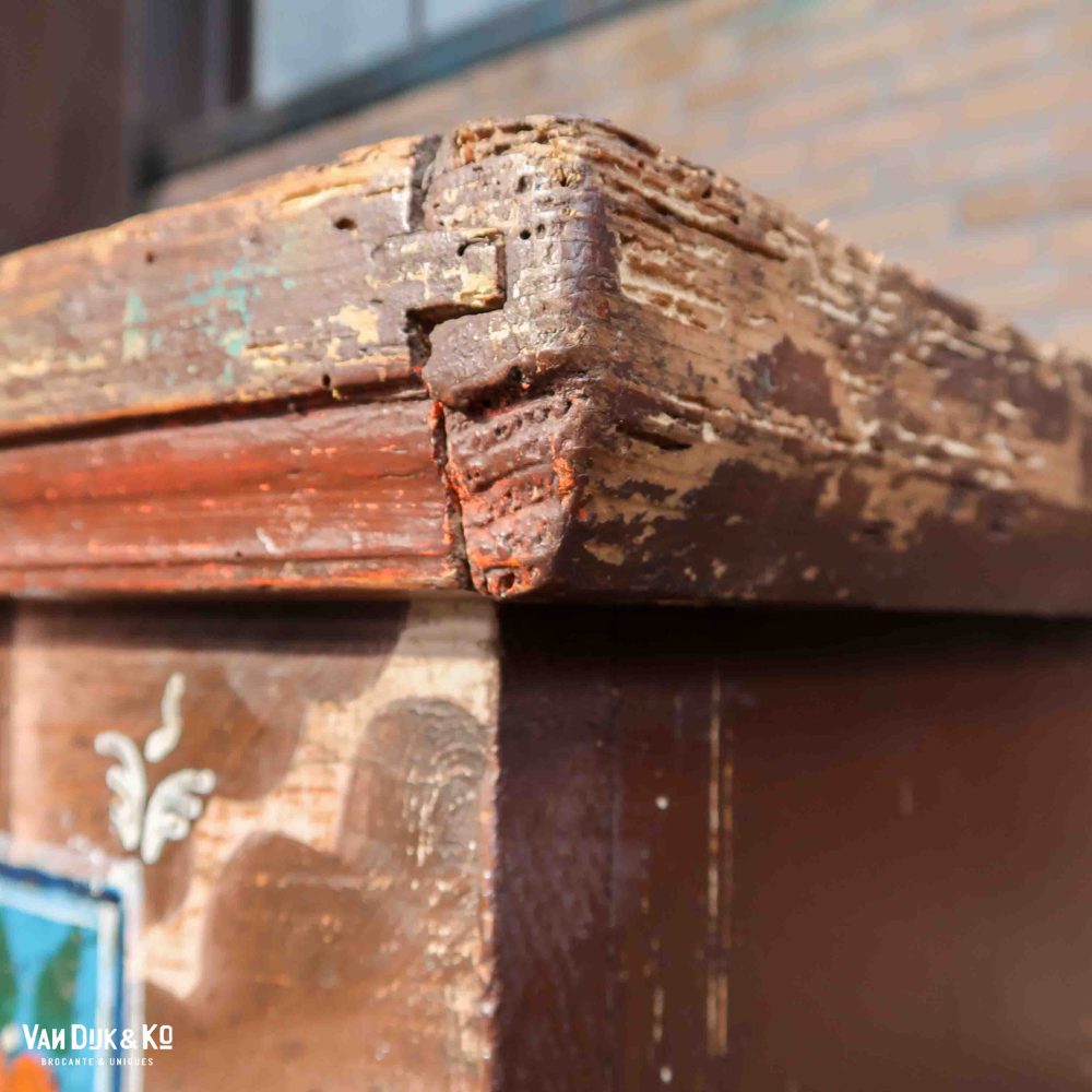 Handbeschilderde houten kist - Afbeelding 7