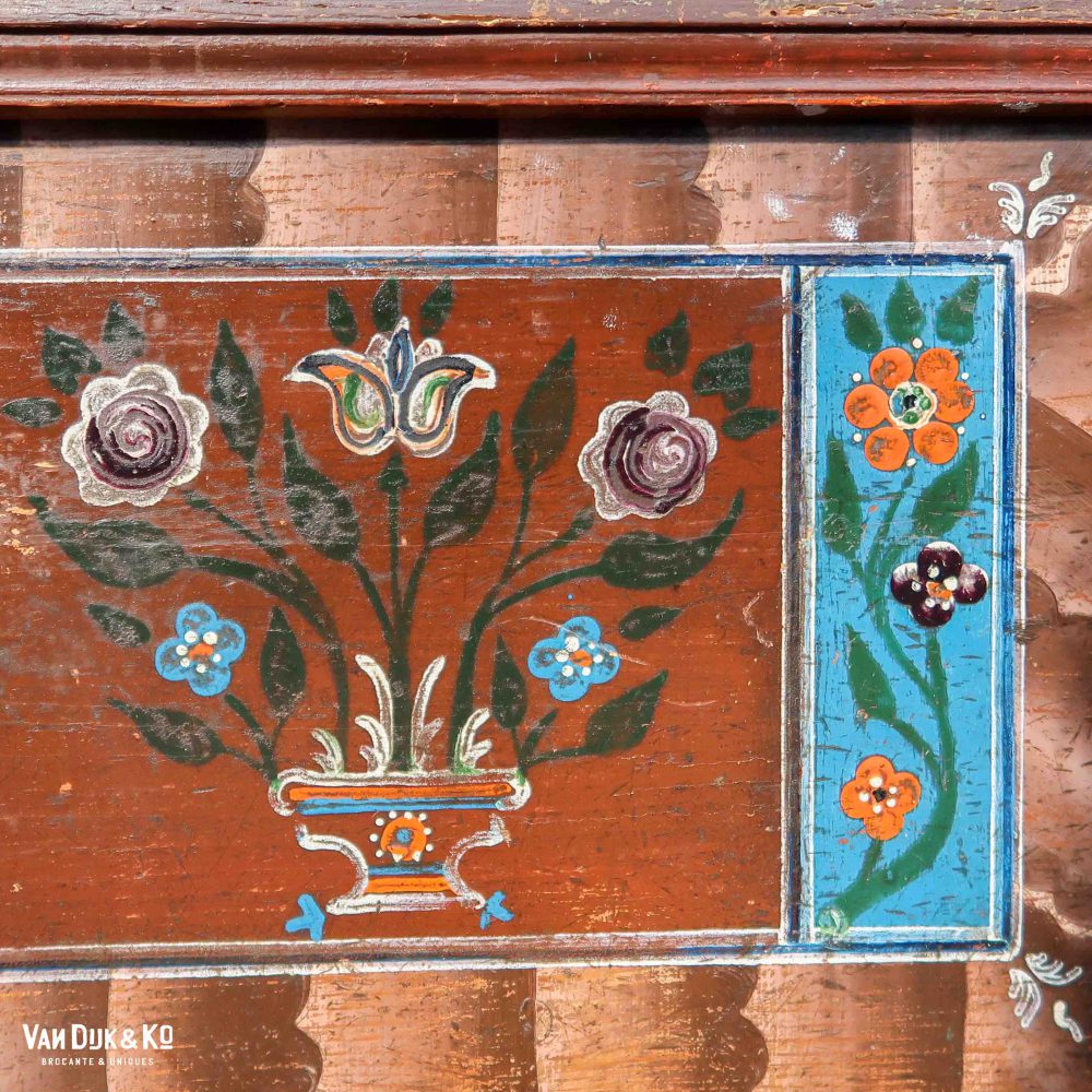 Handbeschilderde houten kist - Afbeelding 9