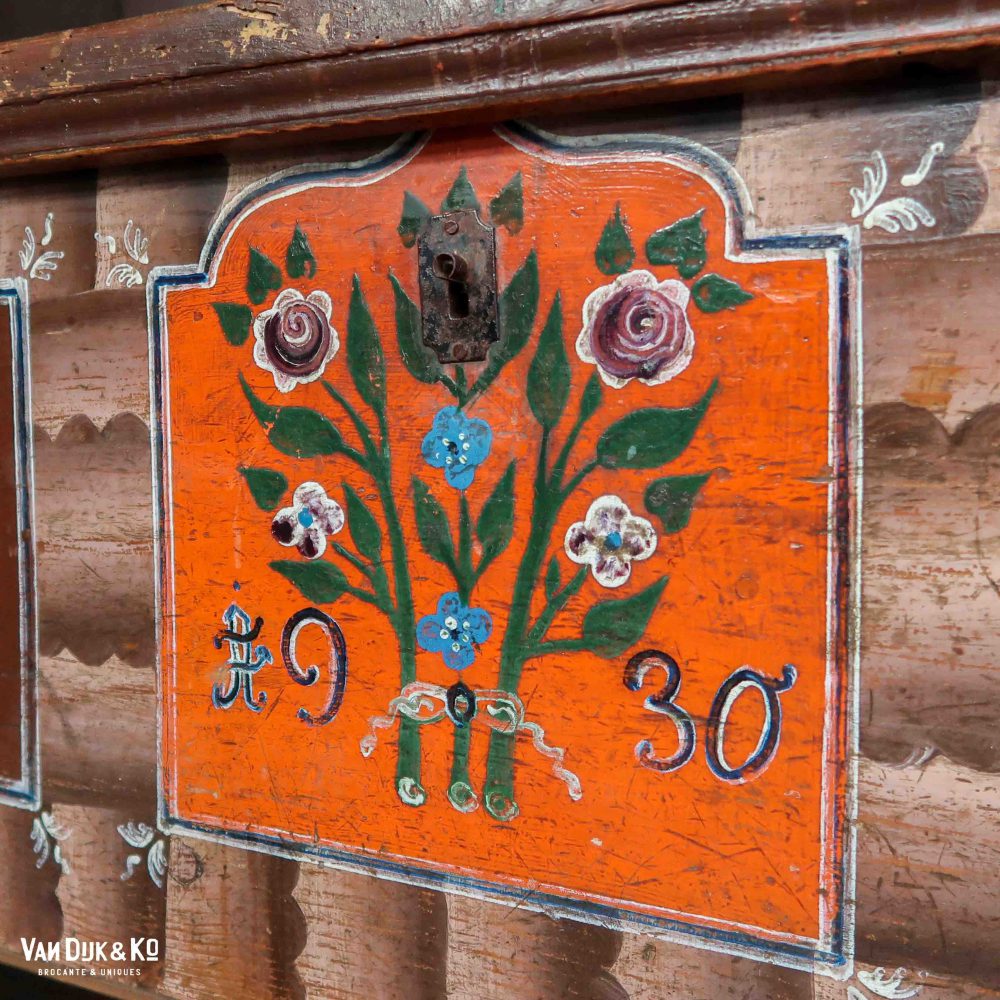 Handbeschilderde houten kist - Afbeelding 10