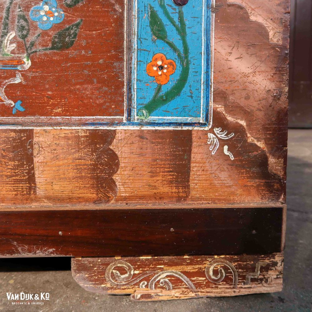Handbeschilderde houten kist - Afbeelding 11