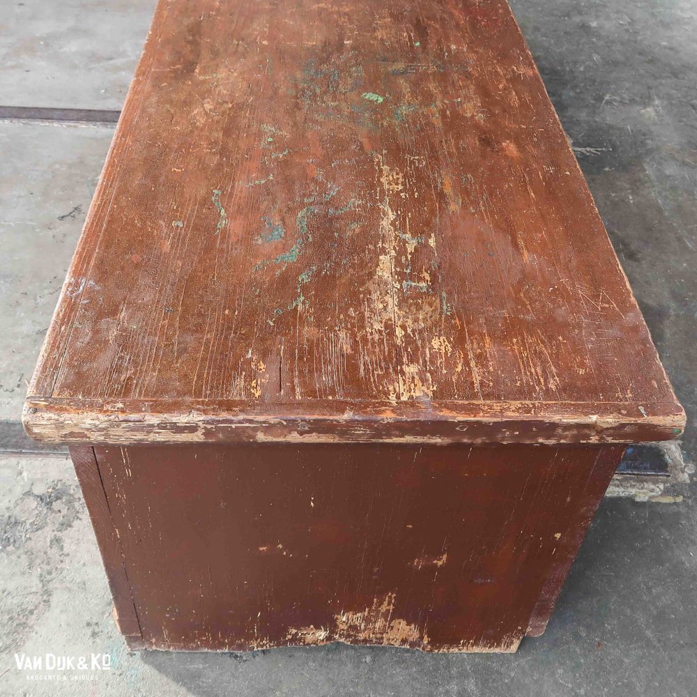 Handbeschilderde houten kist - Afbeelding 8