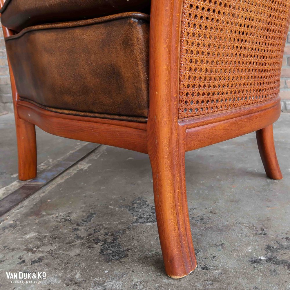 Vintage rotan fauteuil - Afbeelding 10
