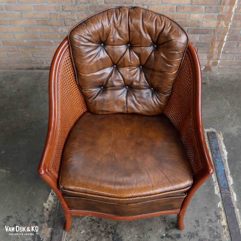Vintage rotan fauteuil - Afbeelding 4