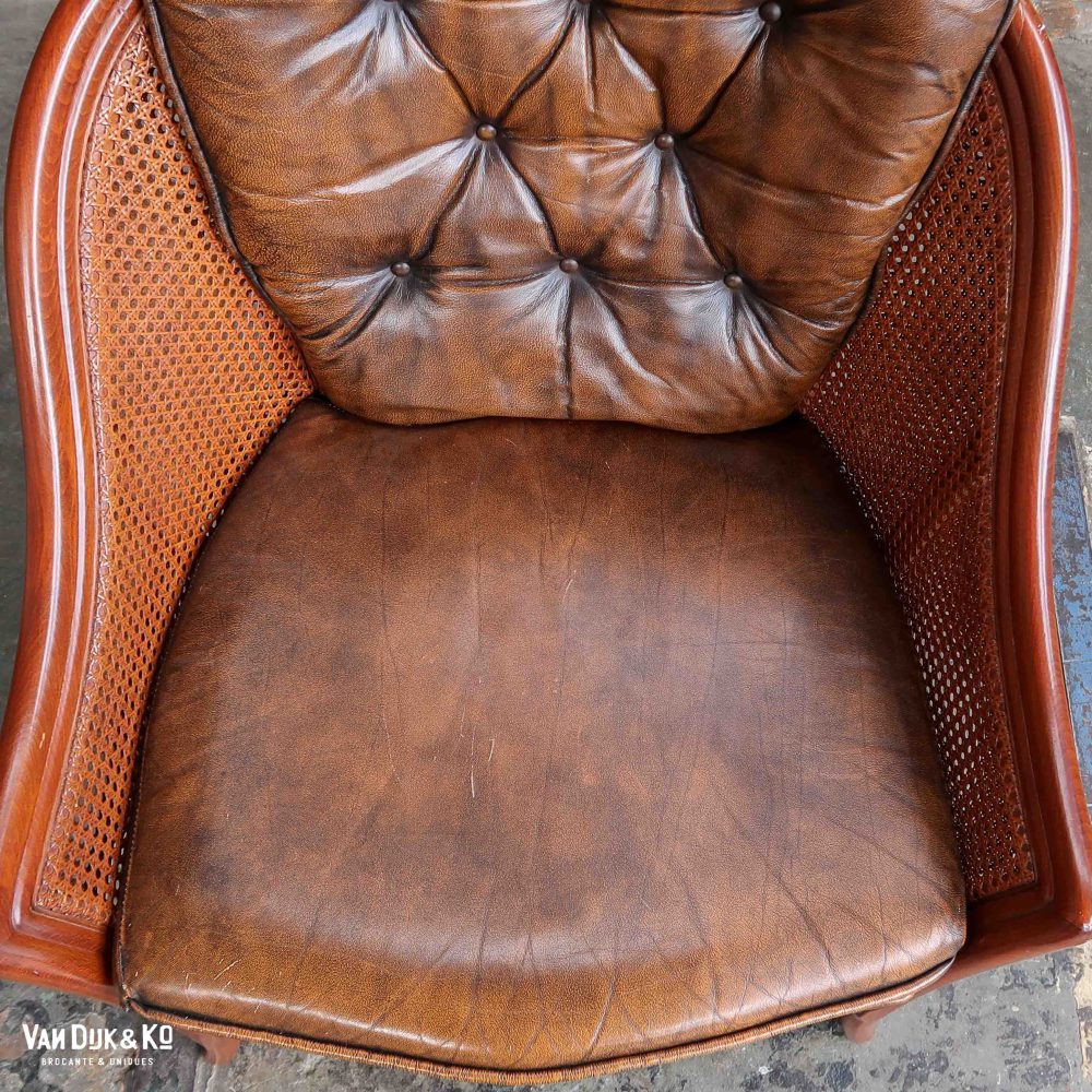 Vintage rotan fauteuil - Afbeelding 5